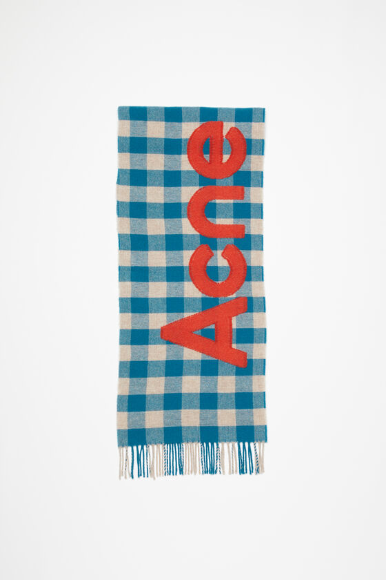 (image for) Lively Check logo scarf